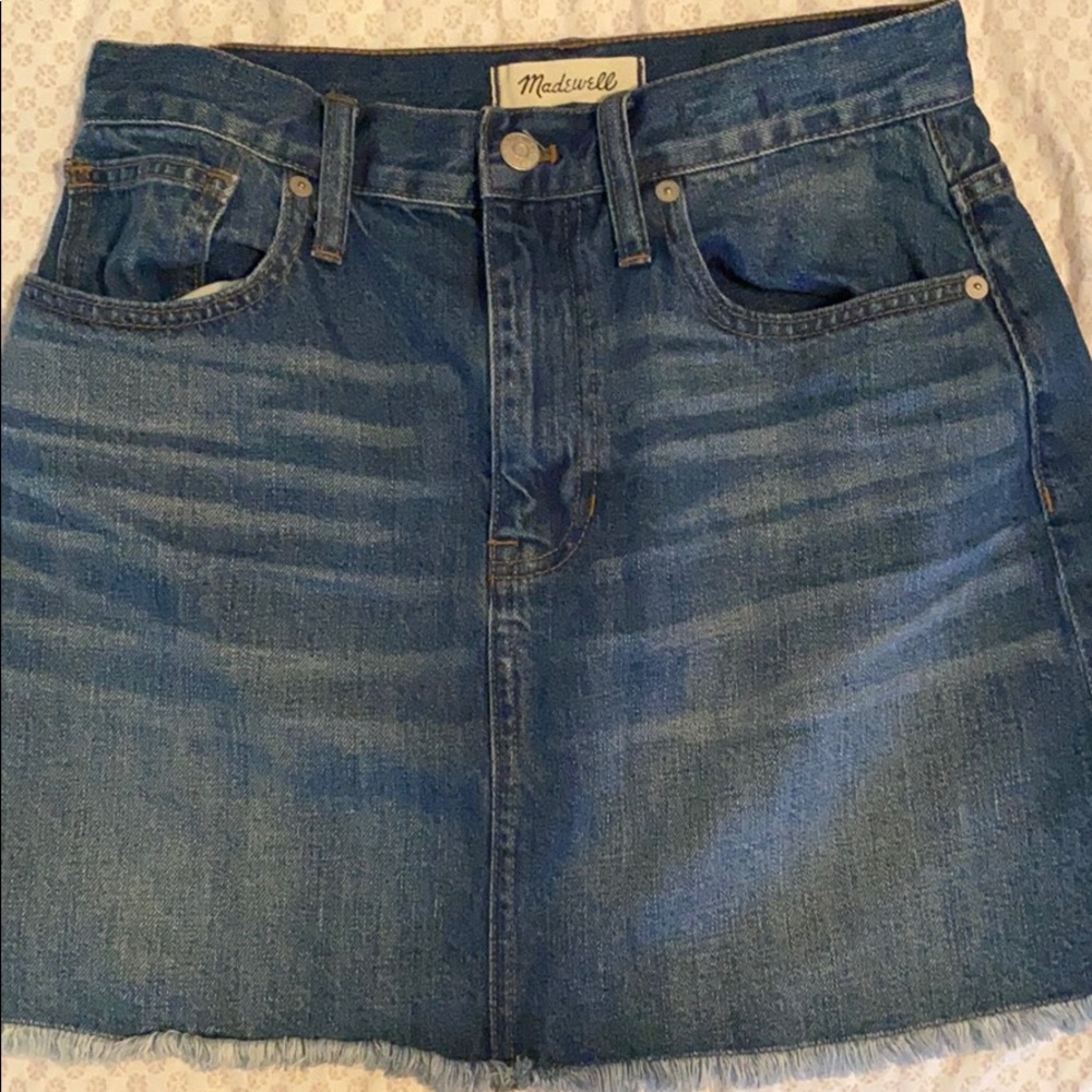 Madewell denim skirt